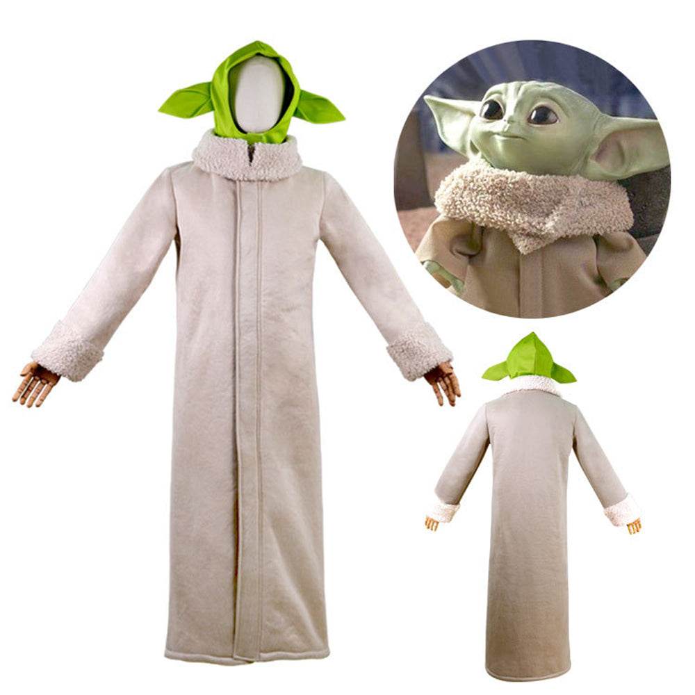 Baby Yoda Cosplay Costume Robe Hat Outfits Carnival Suit - zzcosplay