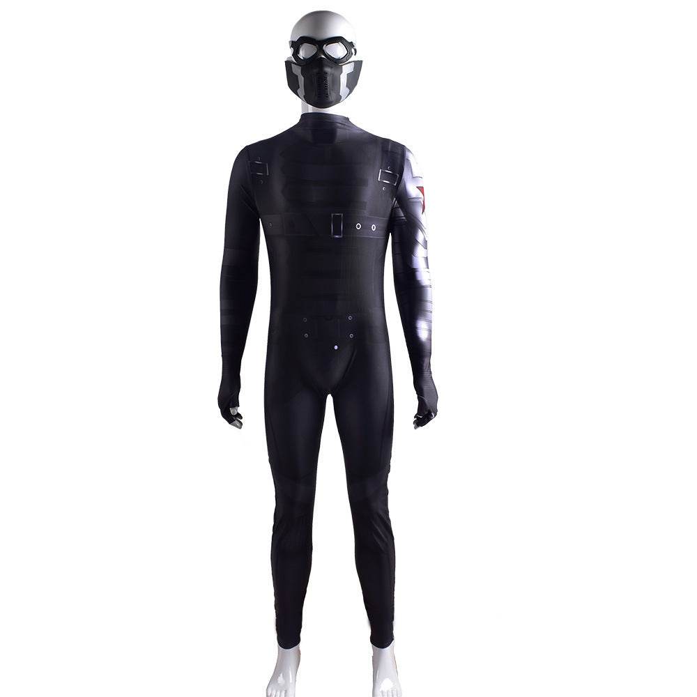 Bucky Barnes Winter Soldier Cosplay Costume Jumpsuit Zentai Party Carnival - zzcosplay