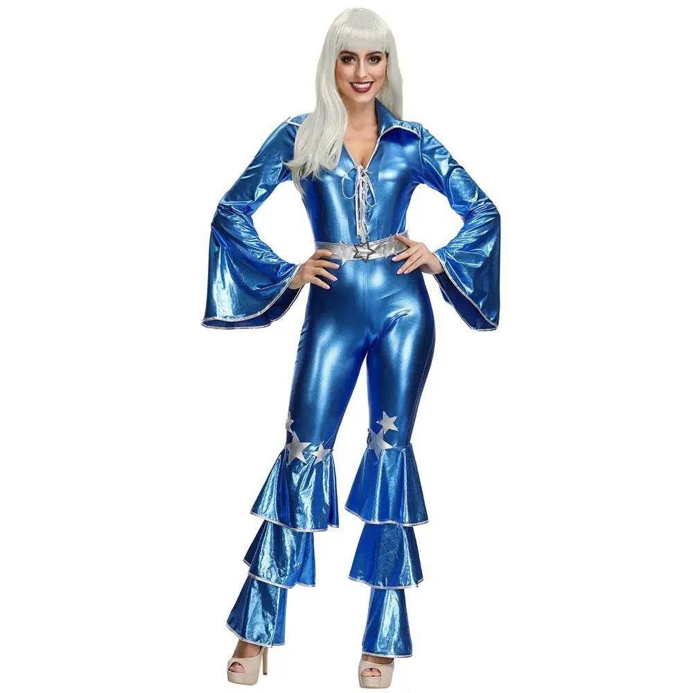 1970s Dancing Dream Blue 70s Costumes - zzcosplay