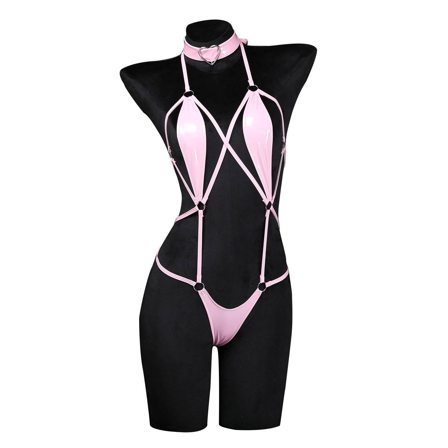 Sukumizu One-Piece Tie-Up Suit Costume - zzcosplay
