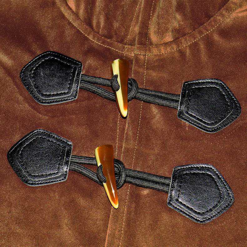 Medieval Suede Cape Halloween Retro Cloak Battle Warrior Role Play Cosplay Costume - zzcosplay