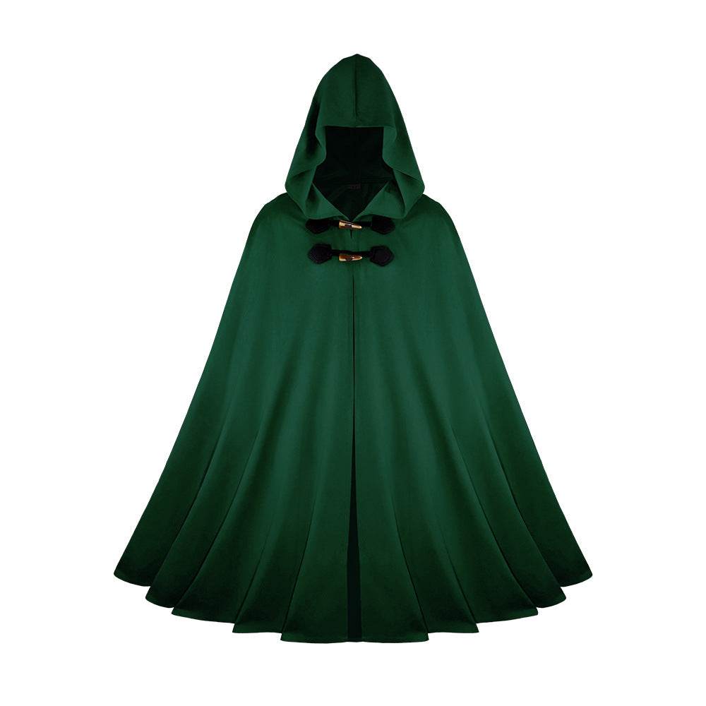 Medieval Suede Cape Halloween Retro Cloak Battle Warrior Role Play Cosplay Costume - zzcosplay