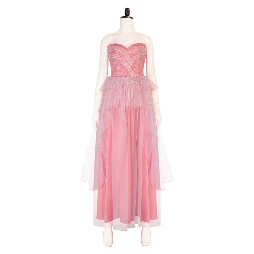 Wicked Glinda Pink Women Dress Outfit Carnival Cosplay Costume - zzcosplay