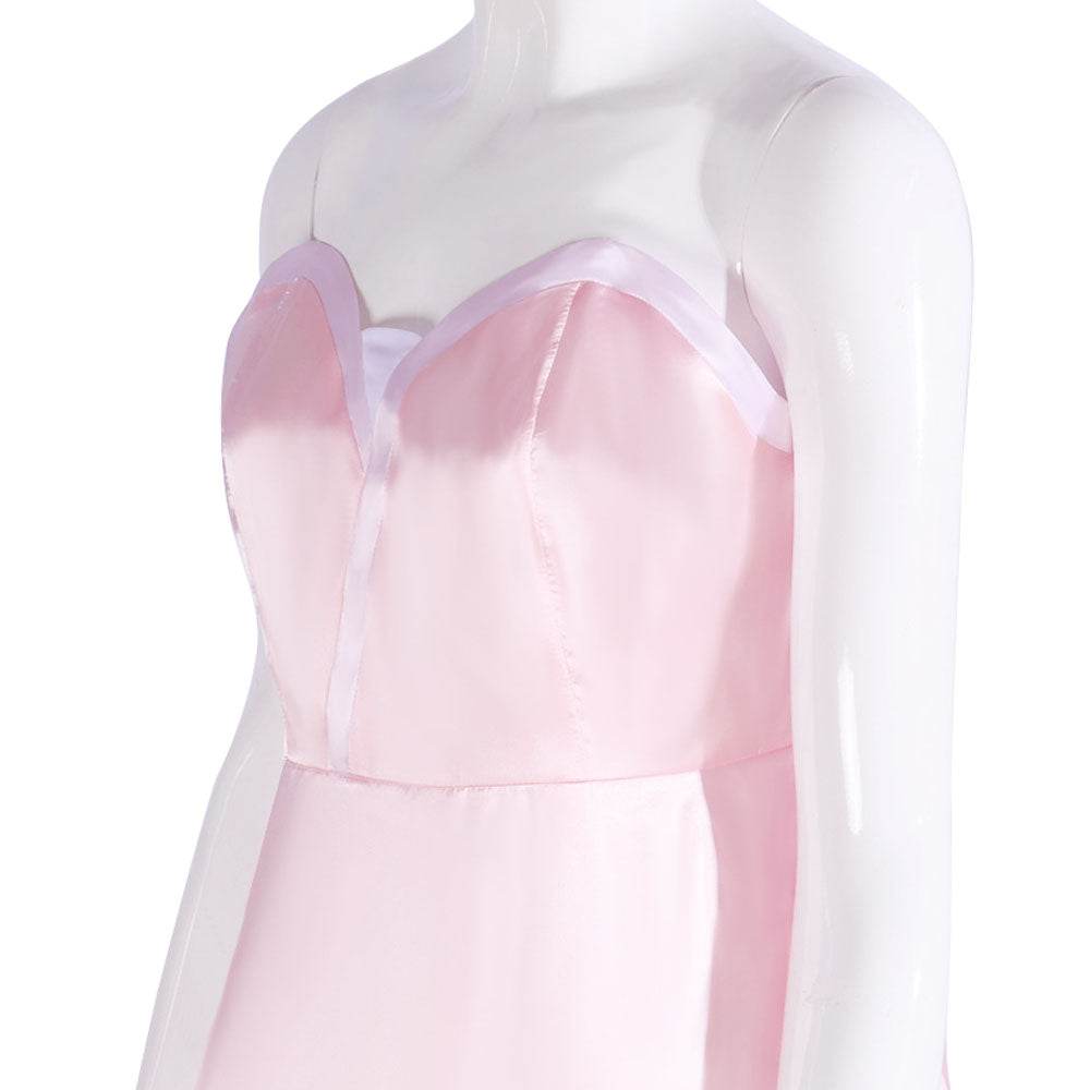 Wicked Glinda Women Pink Suspender Dress Outfit Carnival Cosplay Costume - zzcosplay