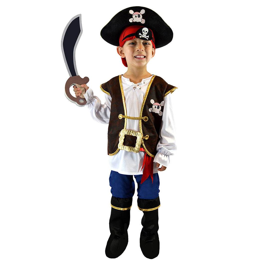 Halloween Kids Boys Girls Pirate Costume Set for Toddler Themed Party - zzcosplay