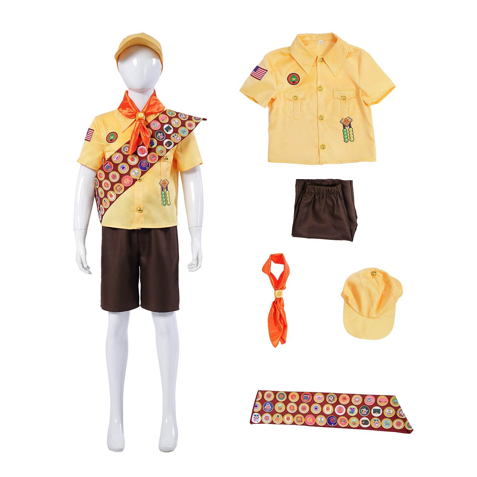 Up little boy Russell costume Anime Movie cosplay - zzcosplay