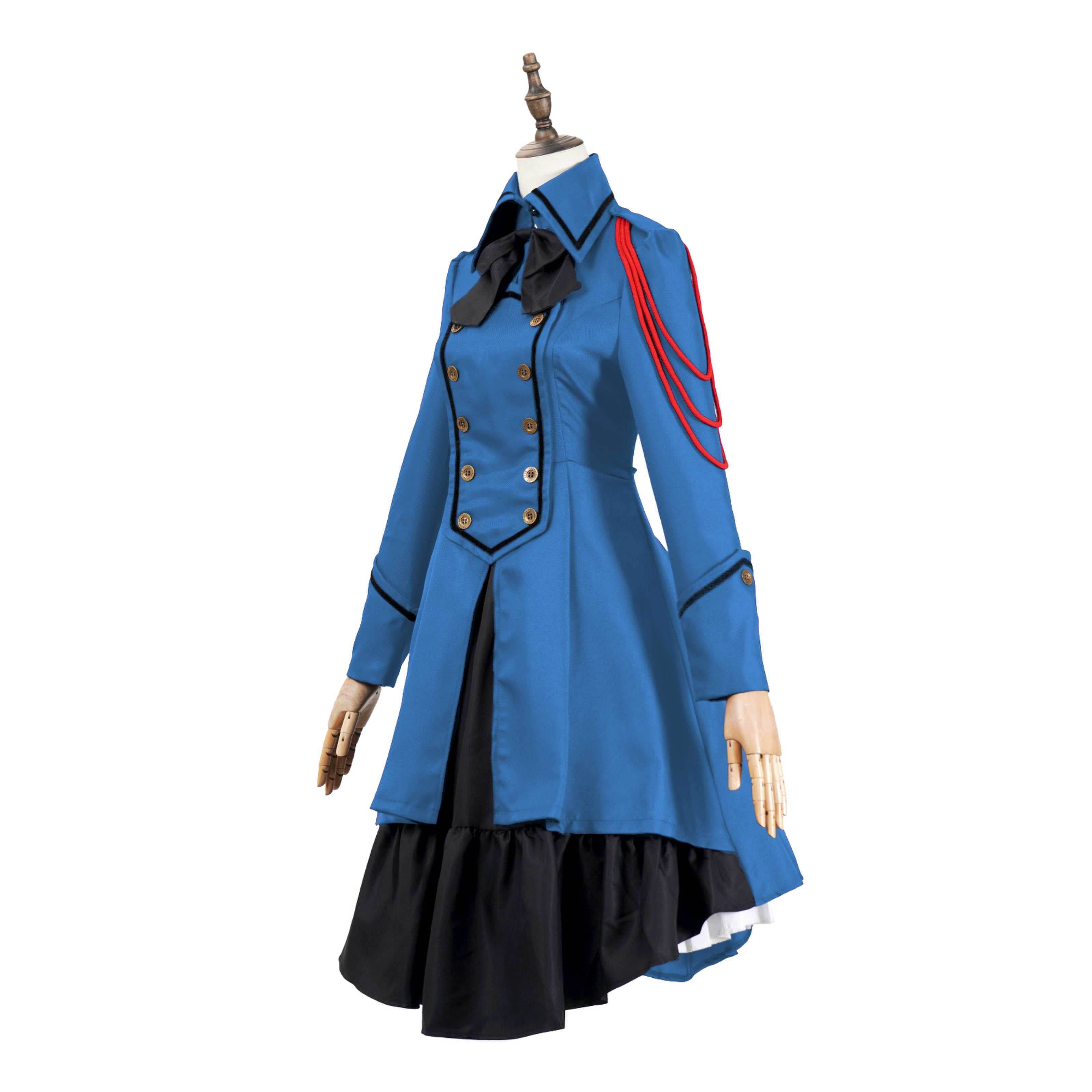 Medieval cos Renaissance gothic dress Retro bow ruffled punk cosplay skirt - zzcosplay