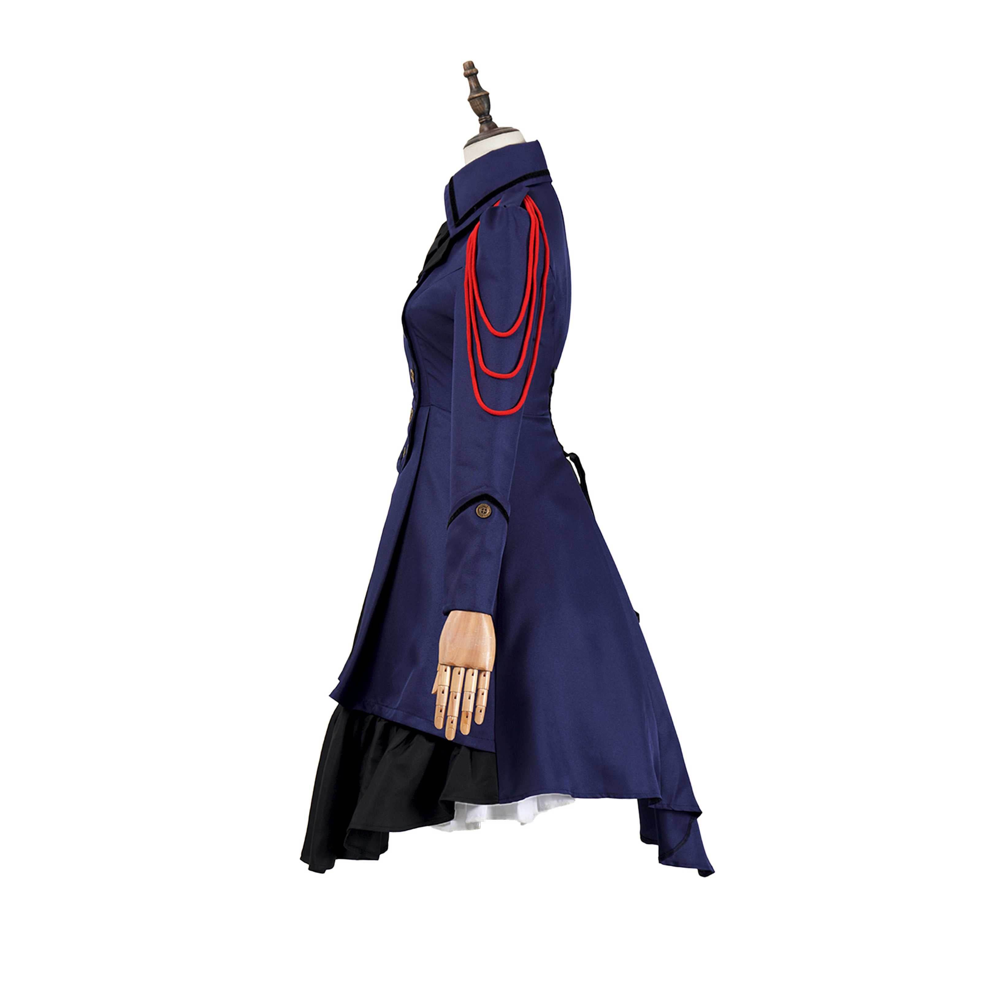 Medieval cos Renaissance gothic dress Retro bow ruffled punk cosplay skirt - zzcosplay