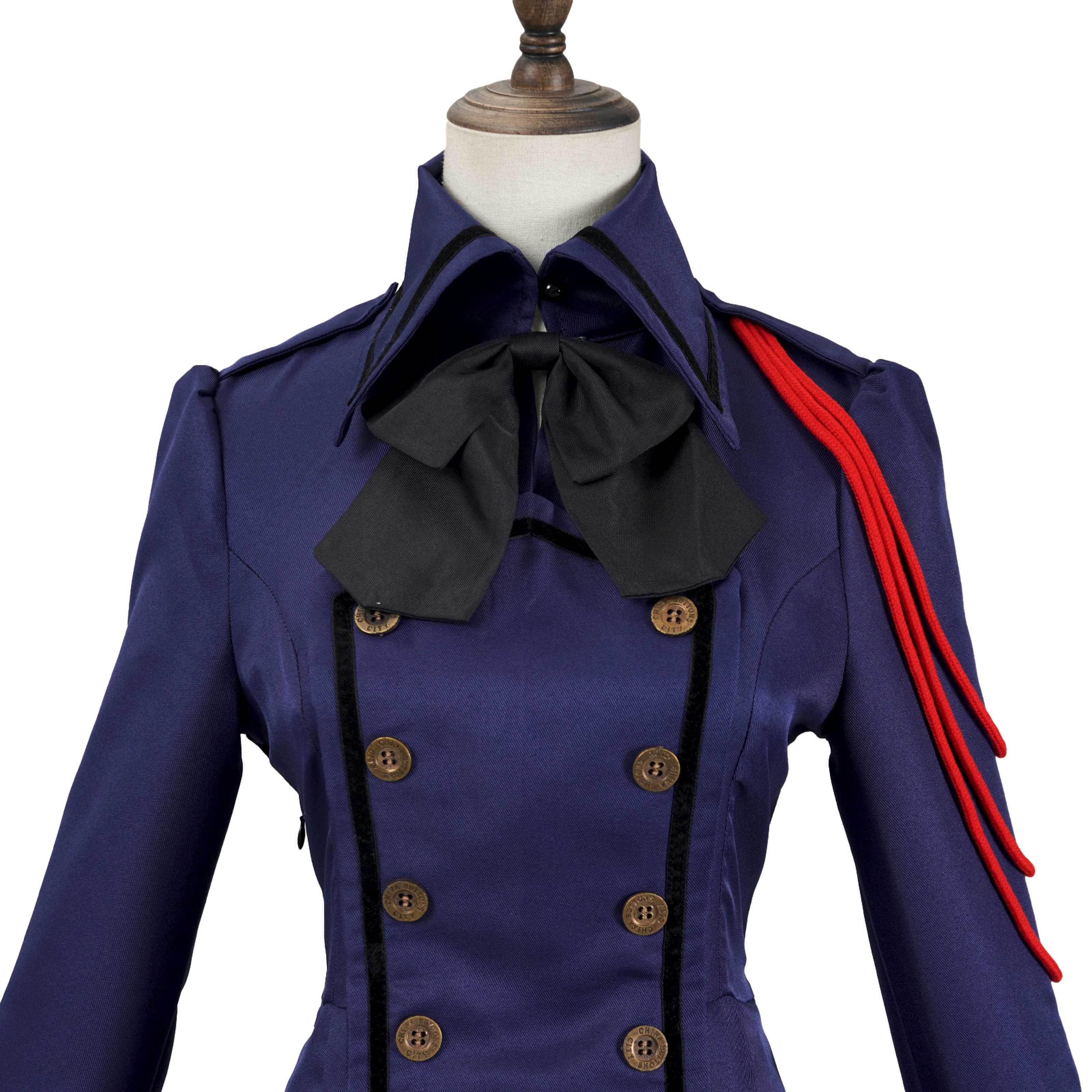 Medieval cos Renaissance gothic dress Retro bow ruffled punk cosplay skirt - zzcosplay