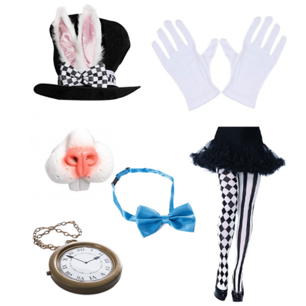 Easter hat props Easter costume plush bunny ears party dress up - zzcosplay