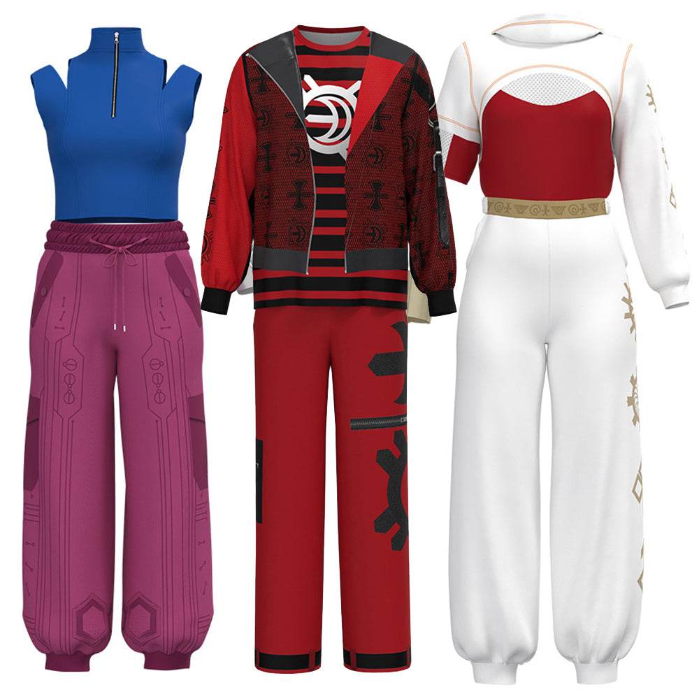 Zombies 4 Dawn of the Vampires Addison Wells Victor Nova Costume Halloween - zzcosplay