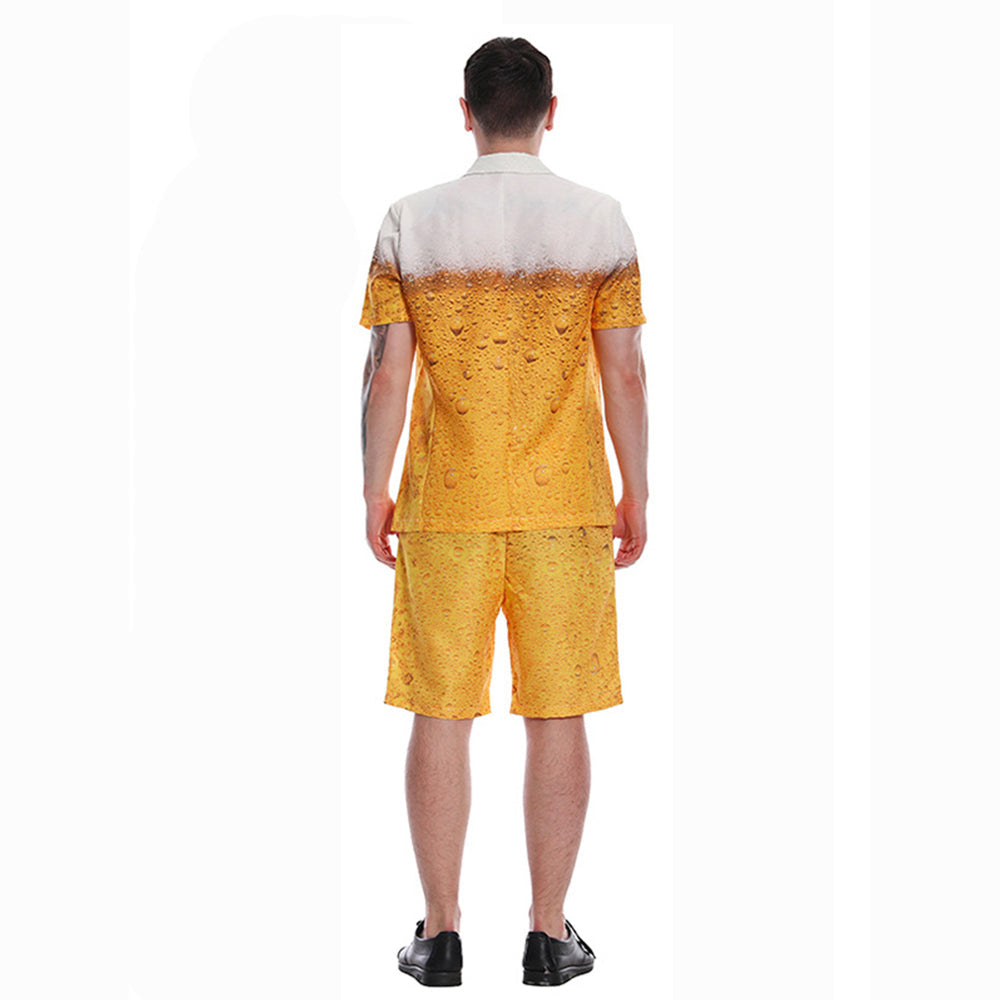 Beer Costume Funny Costume Oktoberfest Outfits Dress For Men Women Halloween Carnival - ZZCOSPLAY