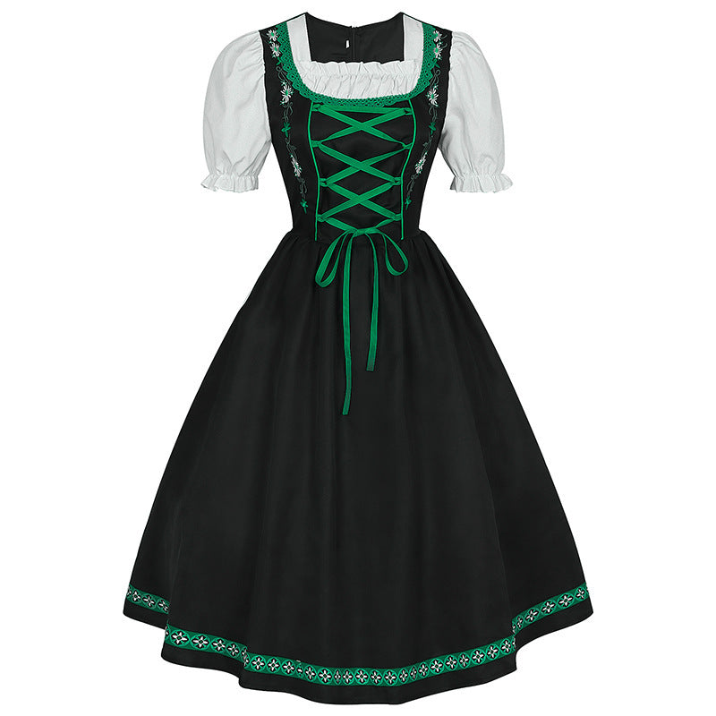German Oktoberfest Bavarian Nation Costume Overalls Set Halloween Carnival Outfit - ZZCOSPLAY