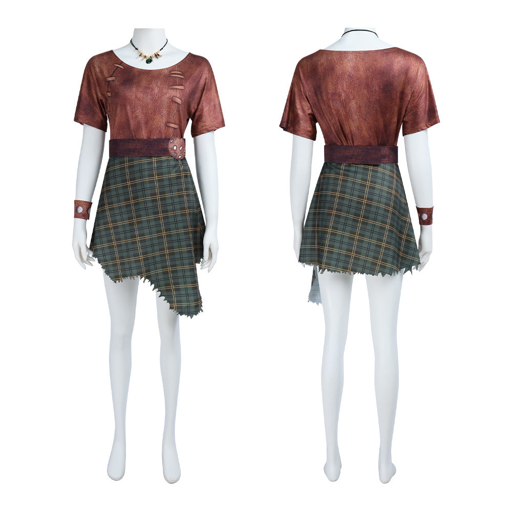 Shrek 5 Fiona Orc Cosplay Costume Halloween Dress Outfits for Women - ZZCOSPLAY