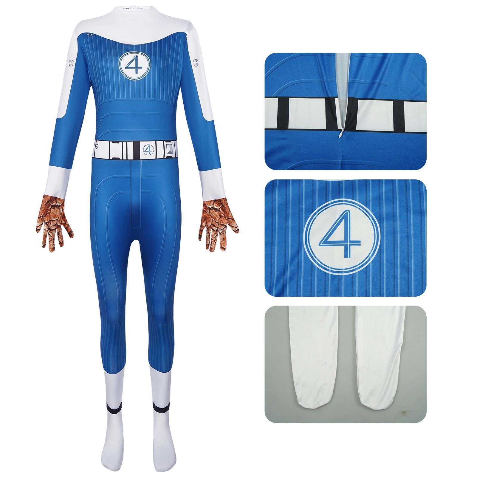 The Fantastic Four First Steps Thing Jumpsuit Cosplay Costume - ZZCOSPLAY