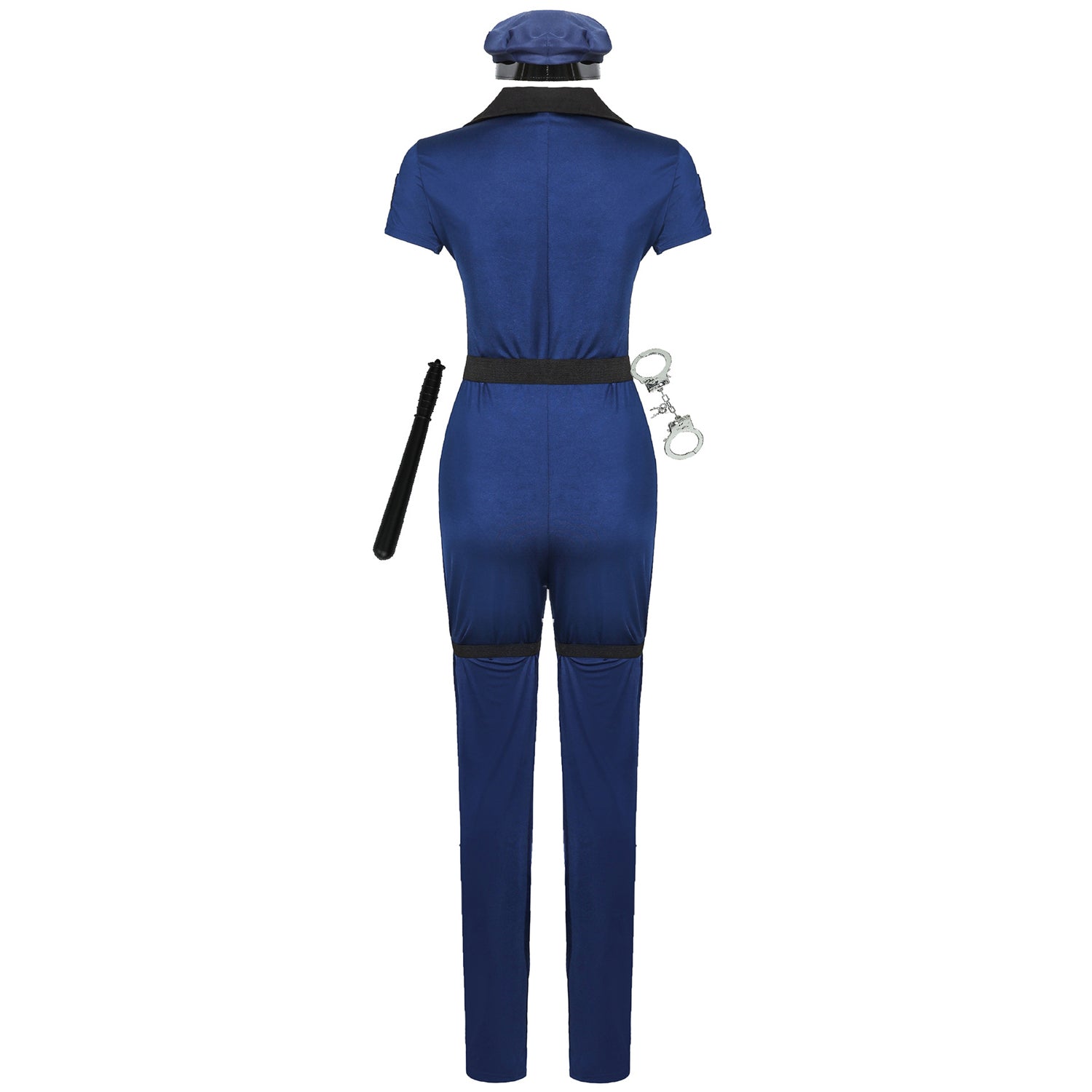 Women Cop Police Costume With Hat Halloween M to XL - ZZCOSPLAY