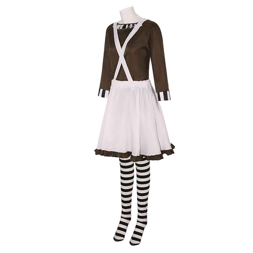 Charlie and the Chocolate Factory Clown Cosplay Costume Carnival Suit