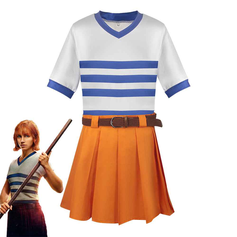 OP Nami Cosplay Costume One Piece Movie Halloween