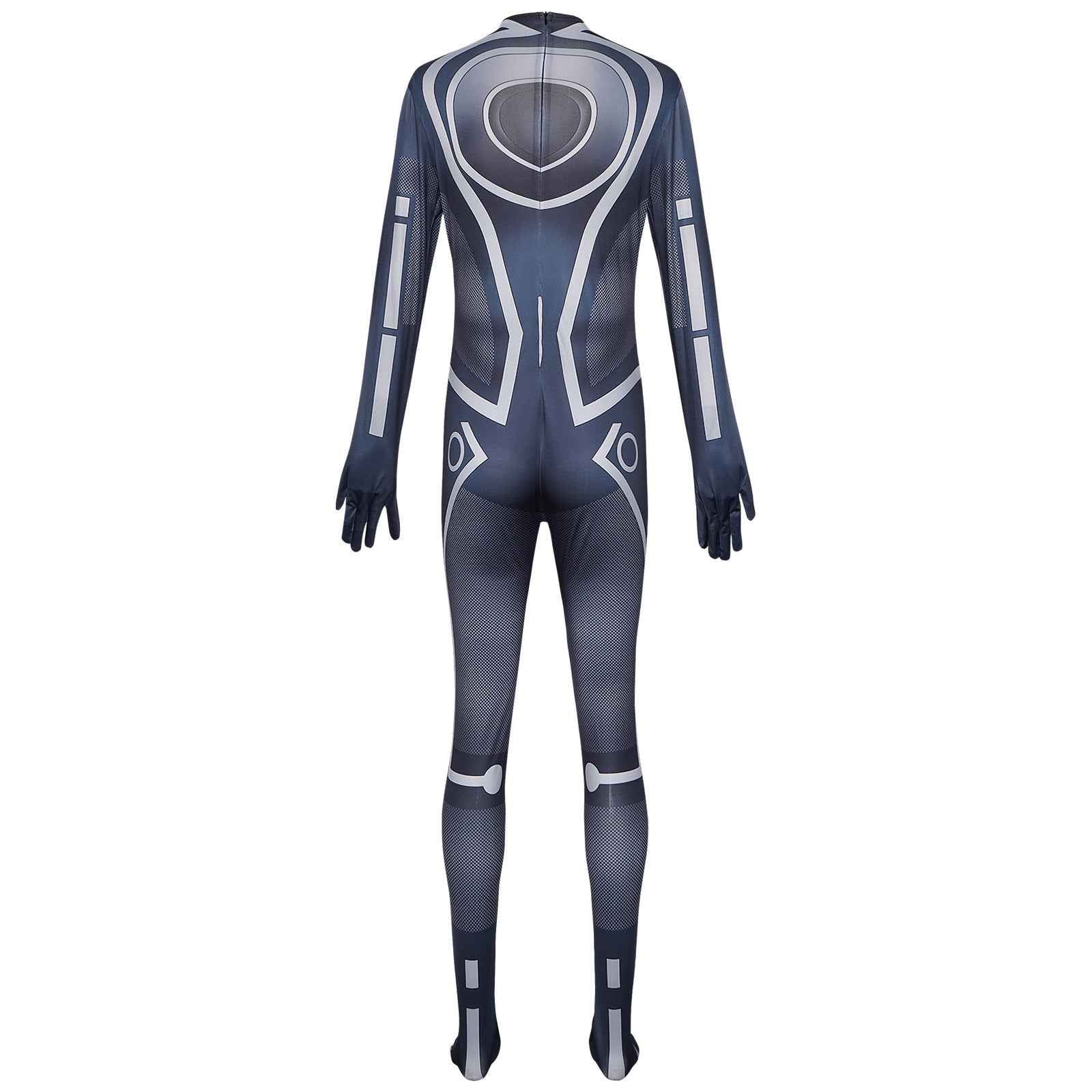Tron: Legacy Sam Flynn Jumpsuit Bodysuit Mask Ares Cosplay