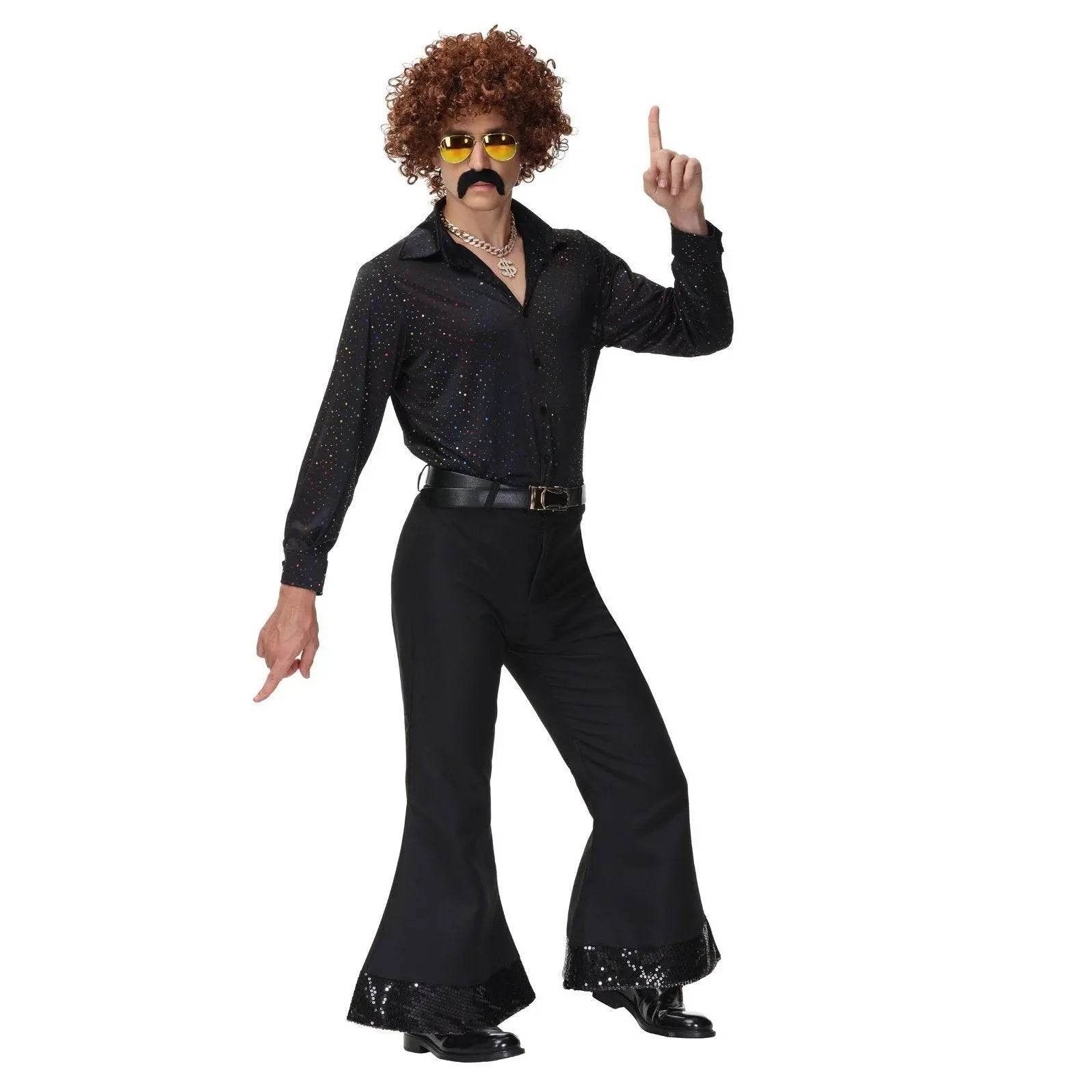 70s Hip Hop Rock Hippie Costumes Fancy Dress Cosplay Halloween Outfit For Adult - zzcosplay