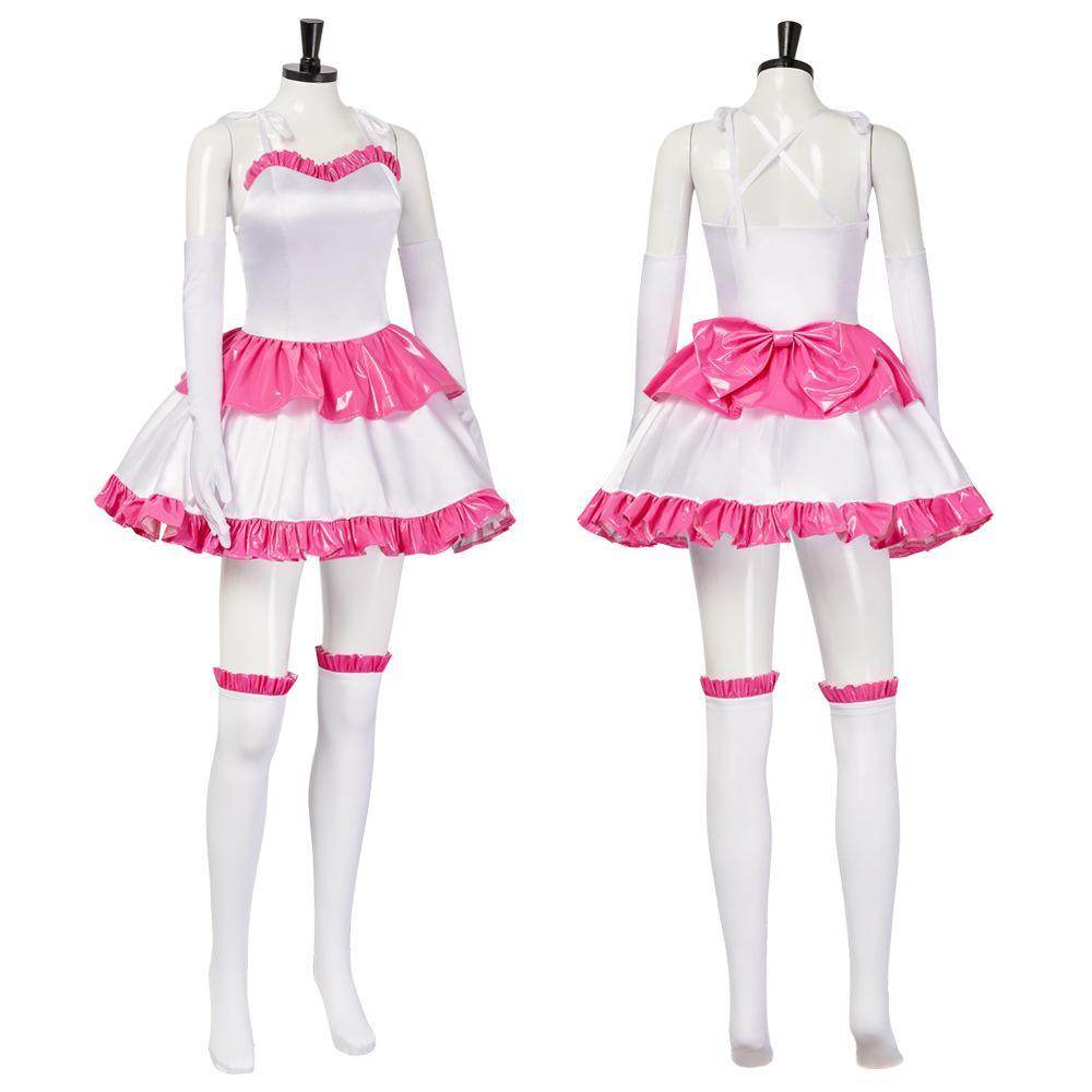 70s Perfect Blue Mima Kirigoe Cosplay Costume Red and Pink Dresses for Women - zzcosplay
