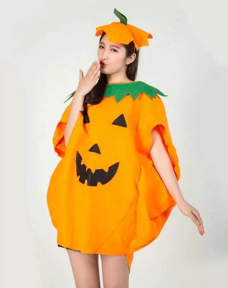 Adult Women Men Pumpkin Halloween Costume Party Wear - zzcosplay