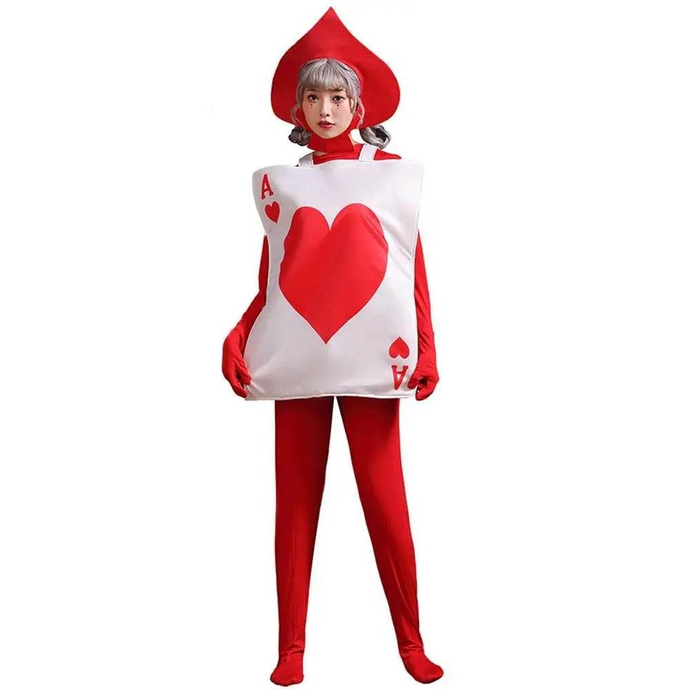 Alice in Wonderland stage performance poker heart peach A Costume Cosplay Party - zzcosplay