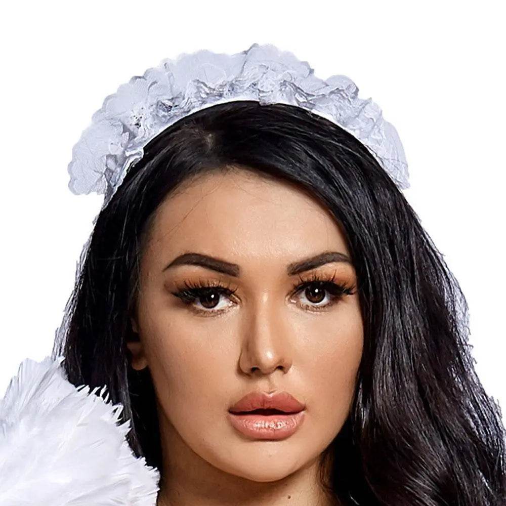 Black and white suspenders Japanese style maid Costume work clothes housekeeper lace short skirt - zzcosplay