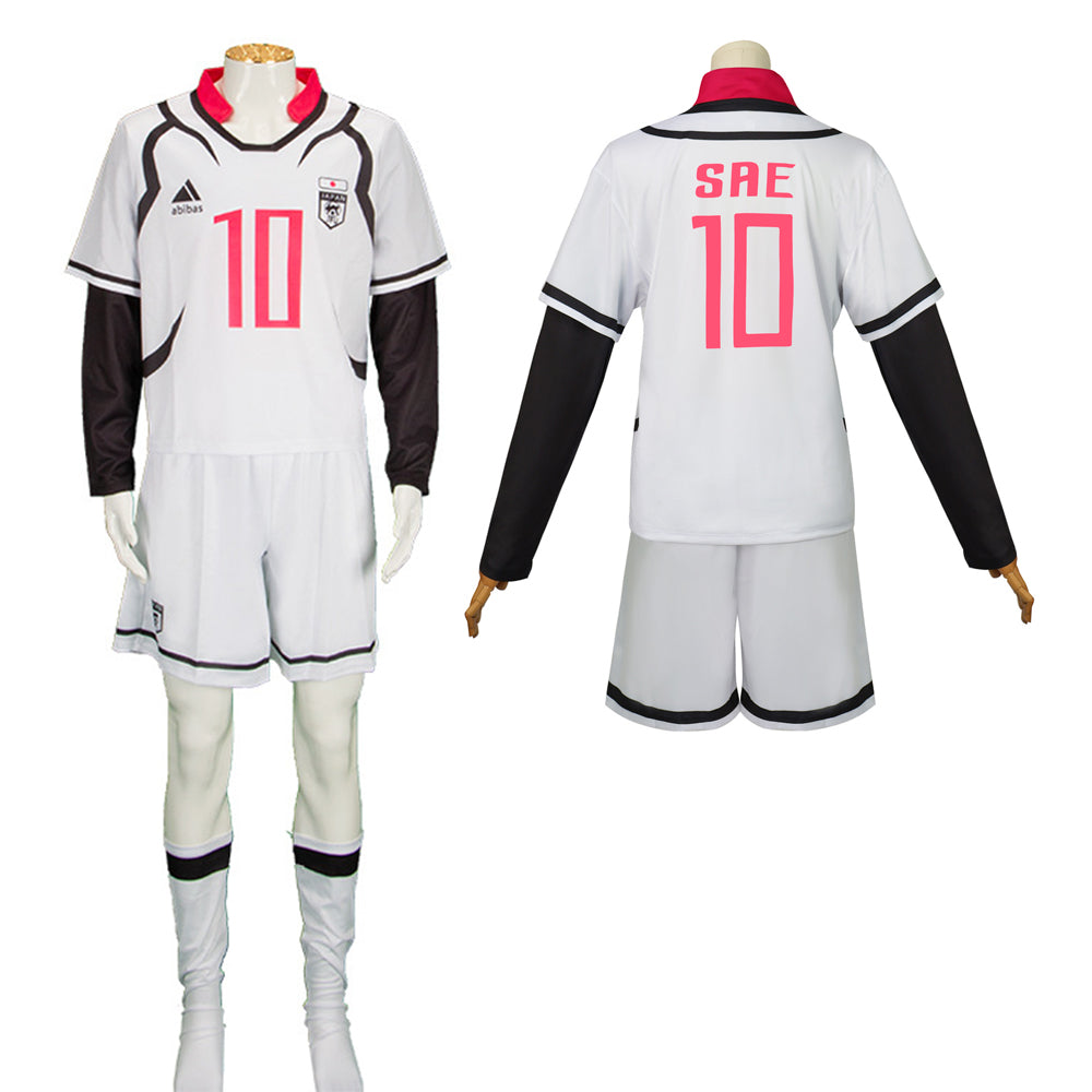 Blue Lock Sae Itoshi Cosplay Anime Costume Football Uniform Set - ZZCOSPLAY
