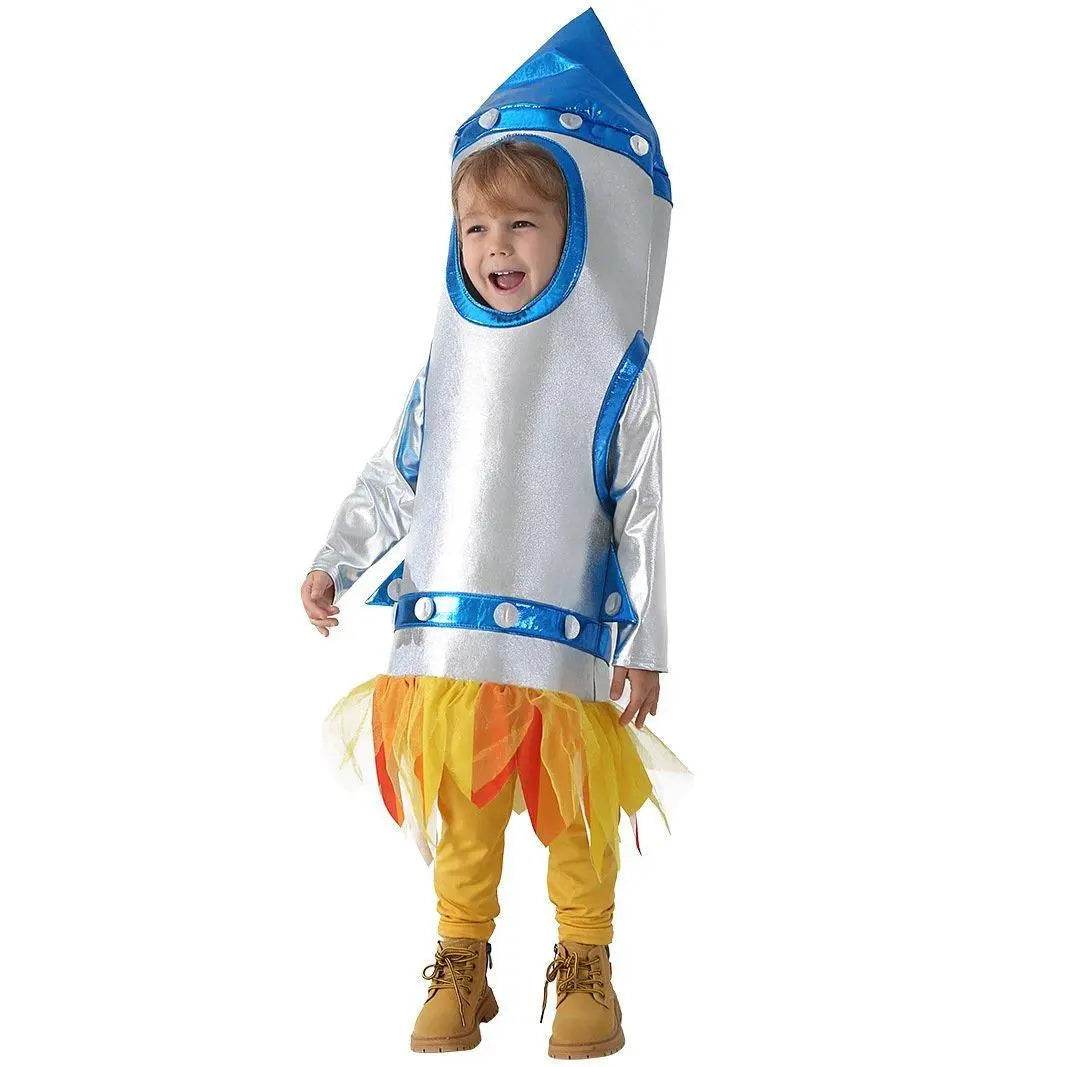 Children's Rocket Astronaut Costume Space Stage Outfit for Kindergarten Performances - zzcosplay