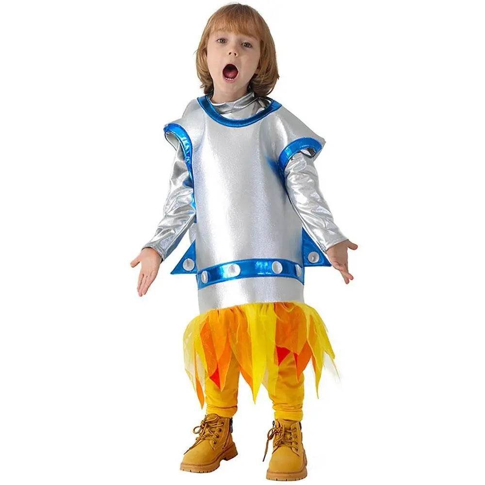 Children's Rocket Astronaut Costume Space Stage Outfit for Kindergarten Performances - zzcosplay