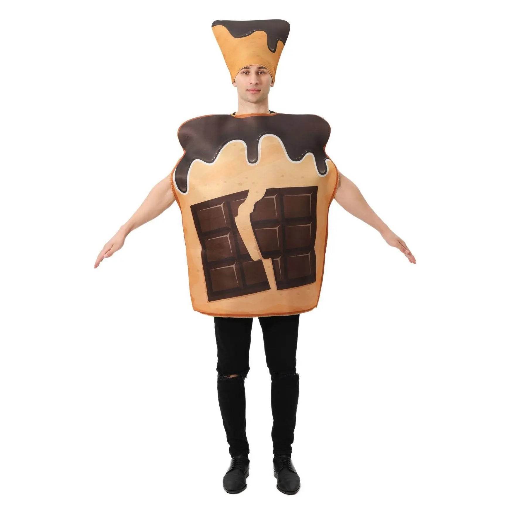 Chocolate Bread Halloween Costume Outfits Party Carnival Cosplay - zzcosplay