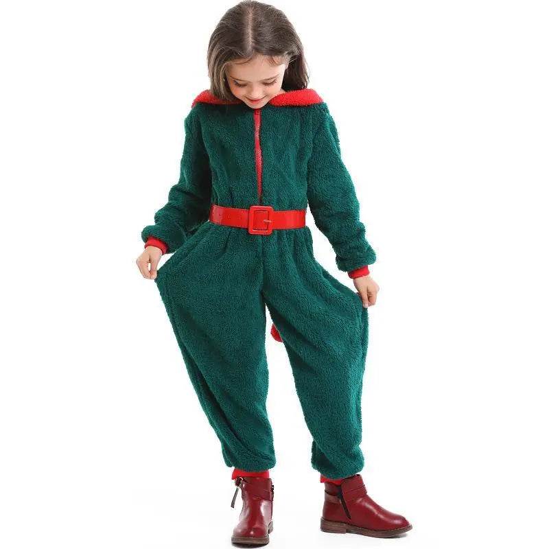 Christmas Family Matching Costume Onesies Hooded Pajamas Jumpsuit - zzcosplay