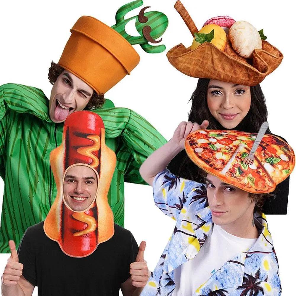 Couple Funny Plant Food Cosplay Hat Halloween Performance Props - zzcosplay