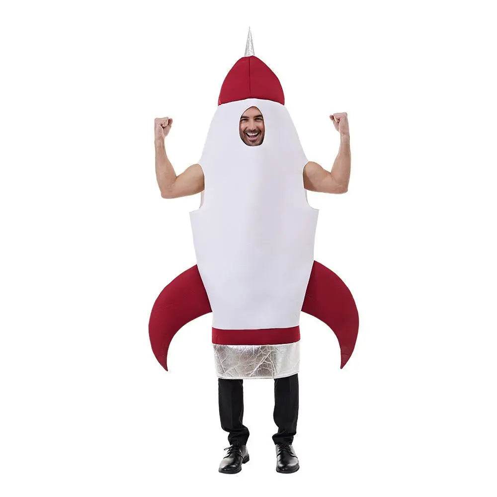 Fancy Dress Space Rocket Inflatable Costume Jumpsuit for Adults Outfit Halloween - zzcosplay