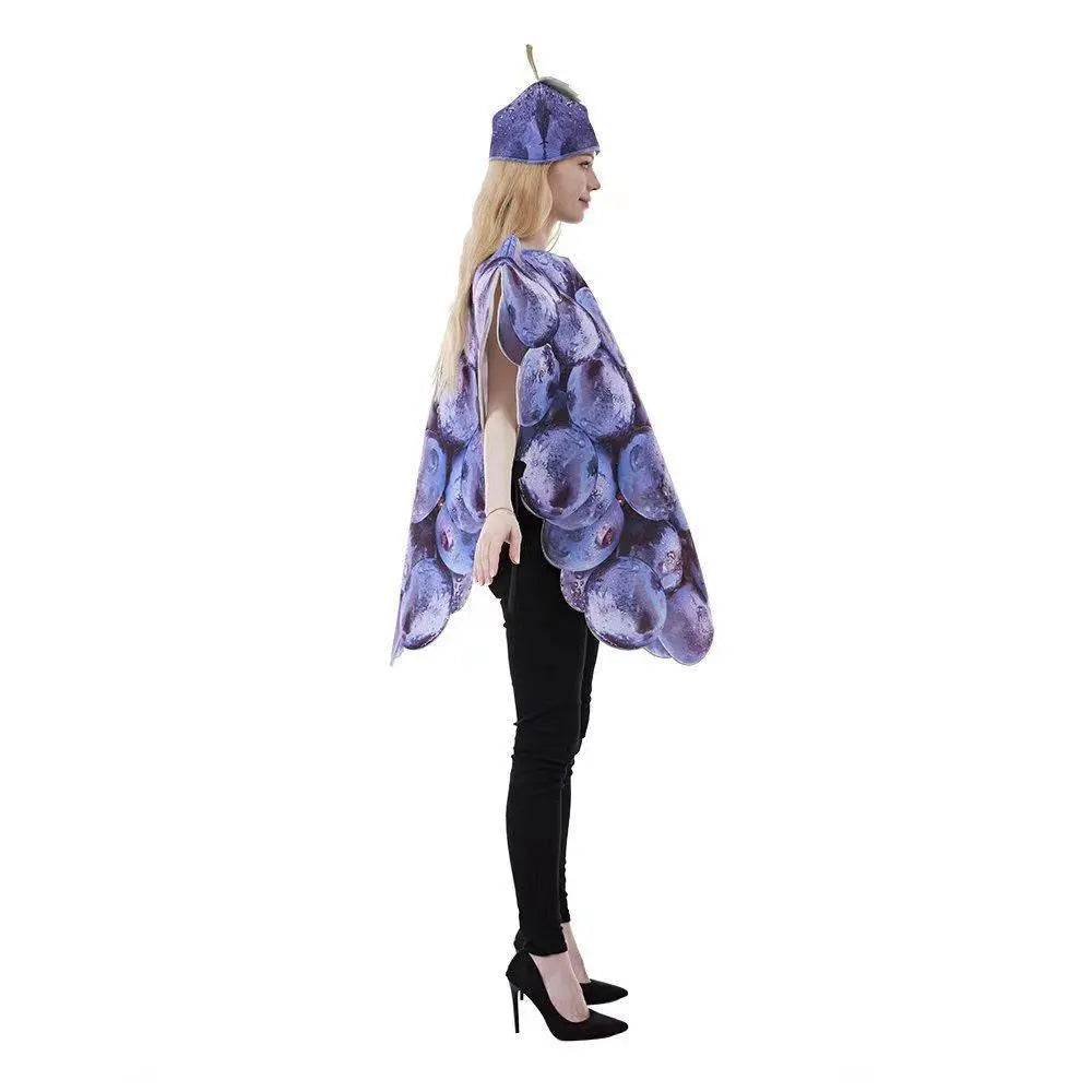 Fruit Grape Dress Cosplay Costume Halloween Carnival Party Disguise Suit - zzcosplay