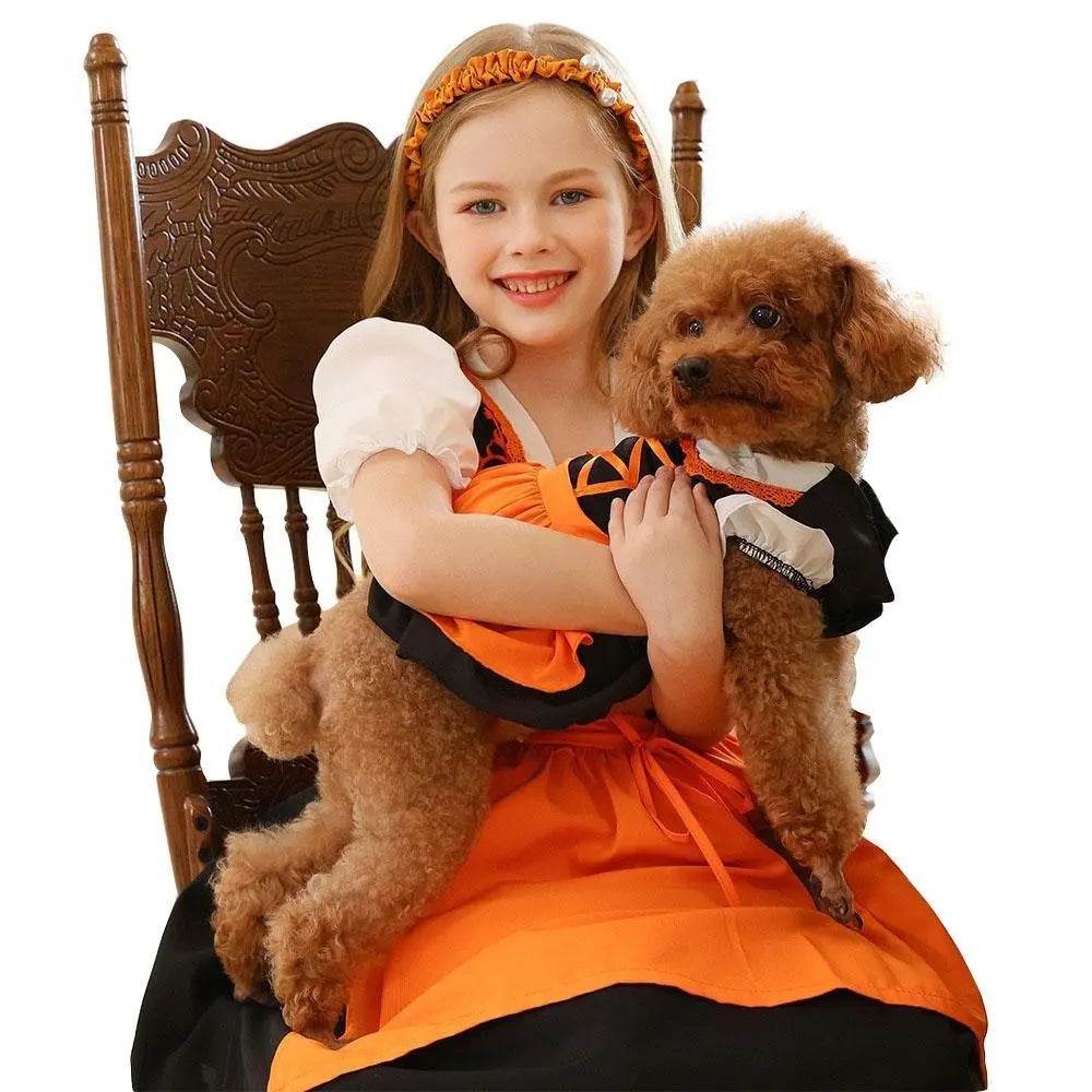 German Oktoberfest Halloween Costumes Matching Girls Pet Dog Outfits - zzcosplay