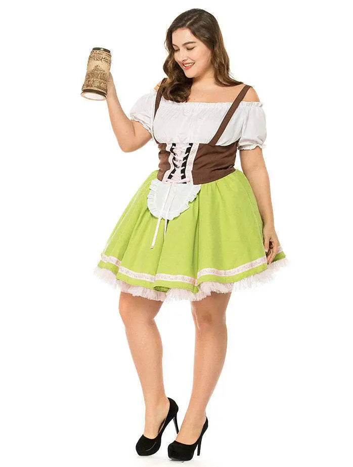 German Oktoberfest Outfit Halloween Plus Size Dress Women Cosplay Costume - zzcosplay