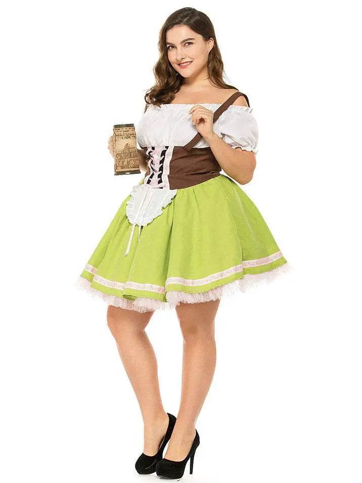 German Oktoberfest Outfit Halloween Plus Size Dress Women Cosplay Costume - zzcosplay