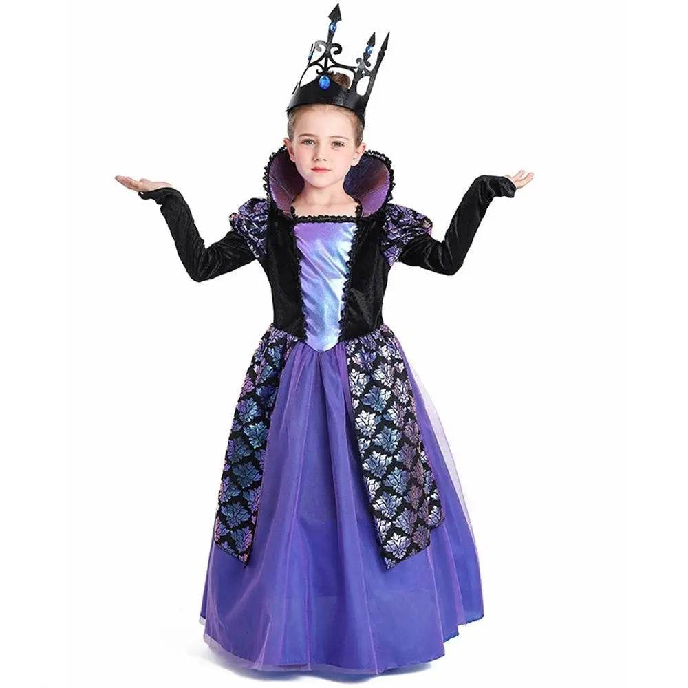 Girl's Twilight-Princess Costume Medieval Purple Court Dress Cosplay Costume - zzcosplay