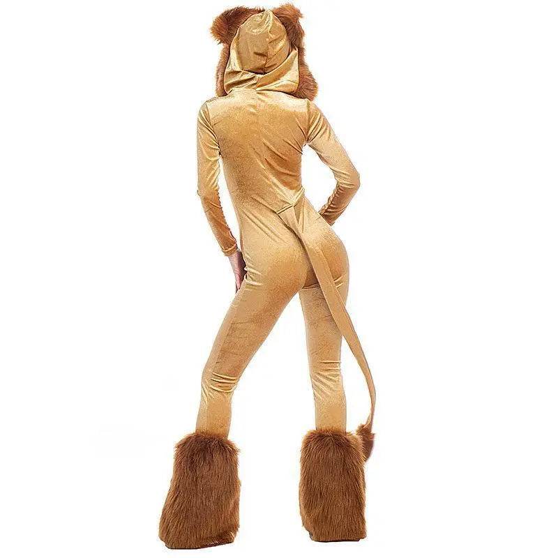 Halloween Animal Leo Lion Performance Cosplay Costume for Women - zzcosplay
