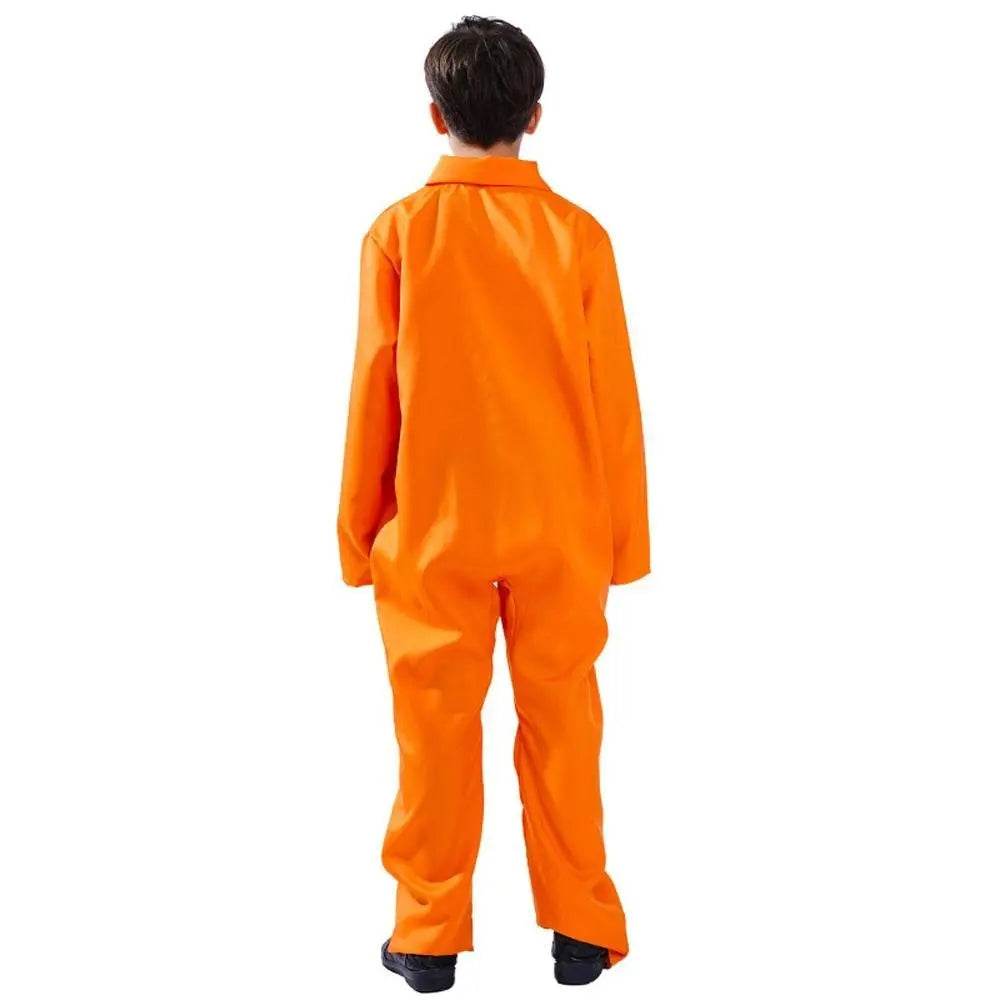 Halloween Boy's Costumes Prisoner Stage Performance Jumpsuit Cosplay Costume - zzcosplay