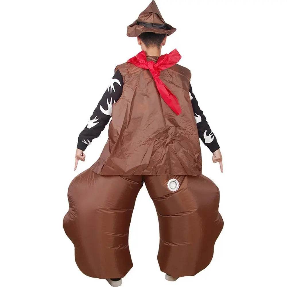 Halloween Cowboy Gunslinger Inflatable Party Stage Performance Cosplay Costume - zzcosplay