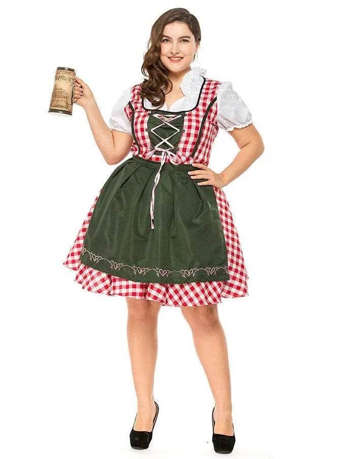 Halloween Plus Size Women German Beer Oktoberfest Cosplay Costume - zzcosplay