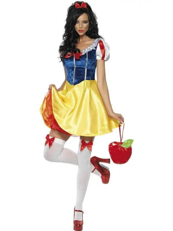 Halloween Snow White Dress Cosplay Costume Sassy - zzcosplay