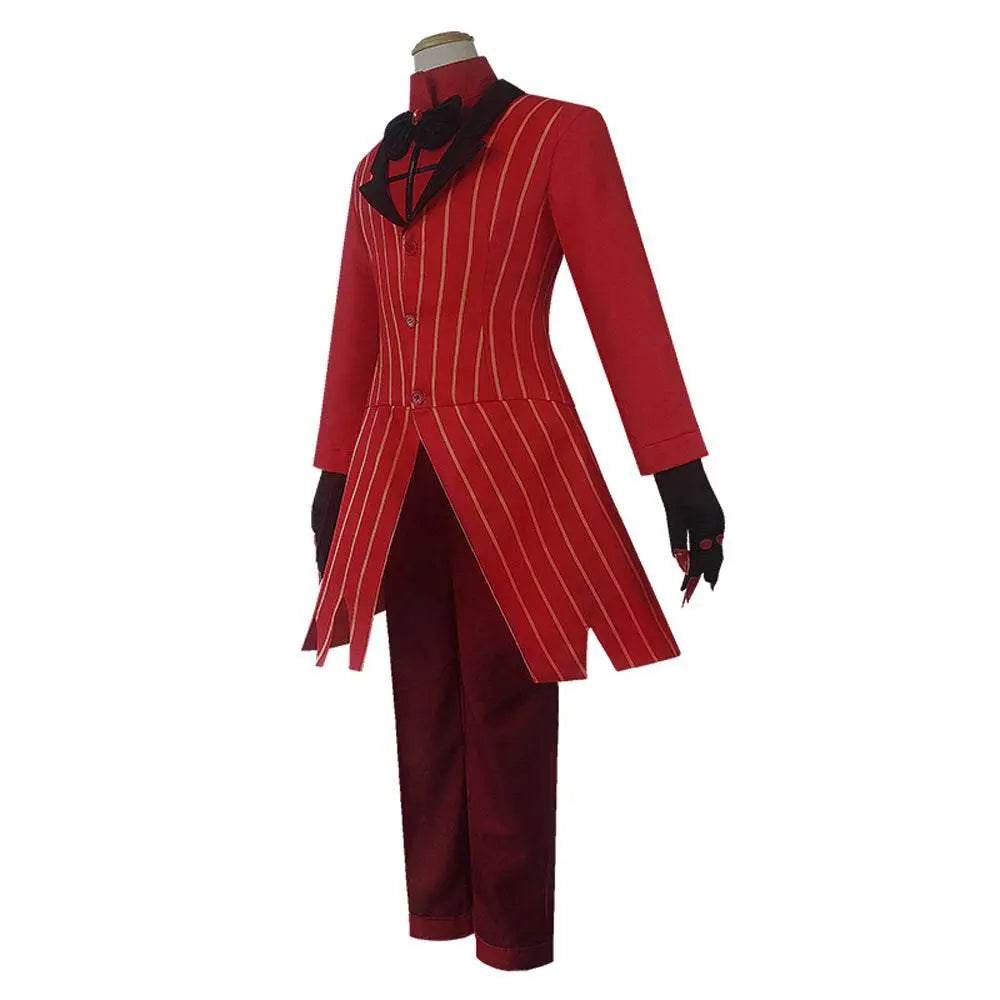 Hazbin Hotel Cosplay Costume Alastor Angel Dust Jacket Anime Halloween Suit Outfit Sets Dress Up For Adults - zzcosplay
