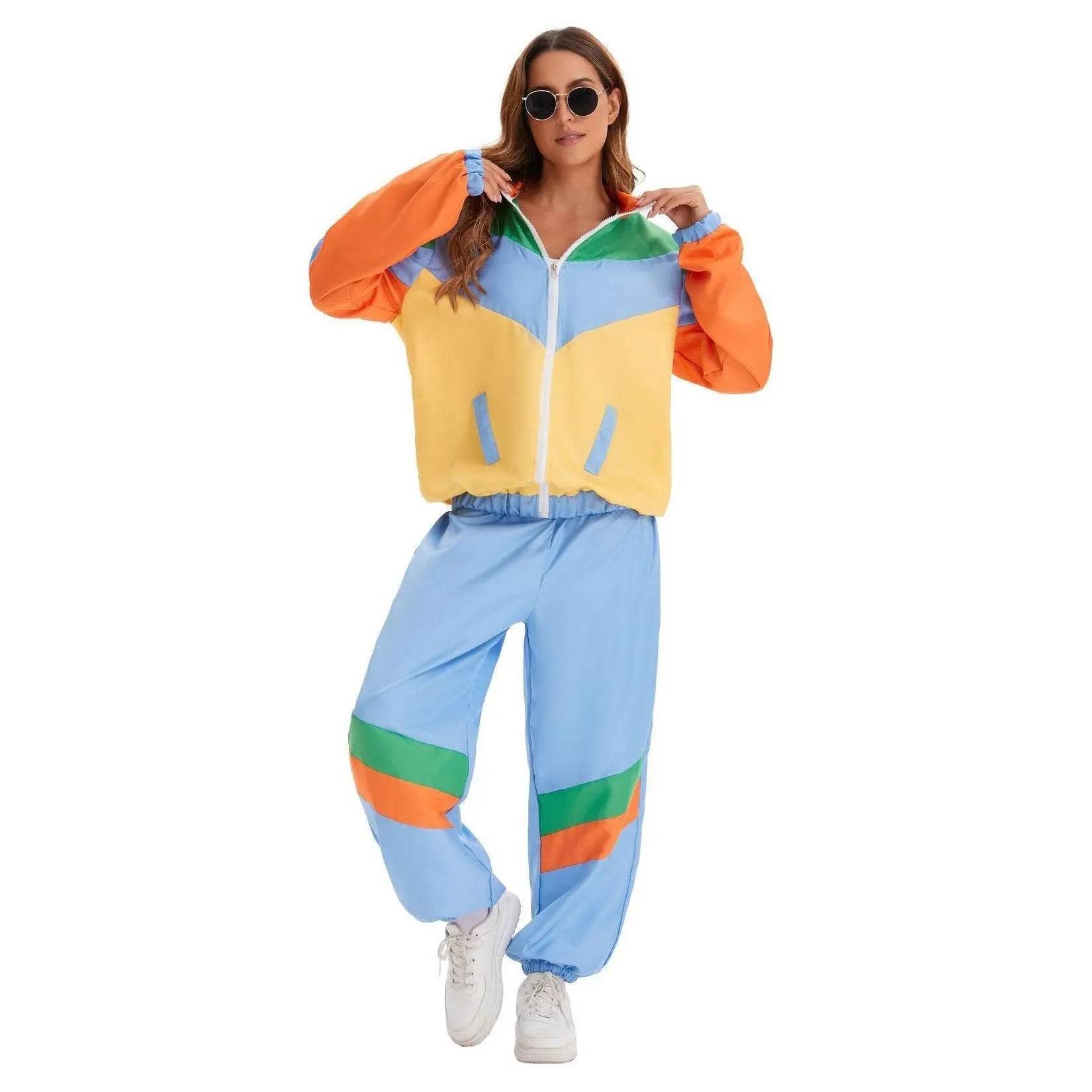 Hip Hop Rock Hippie 70s Costumes Vintage Cosplay Halloween Outfit - zzcosplay