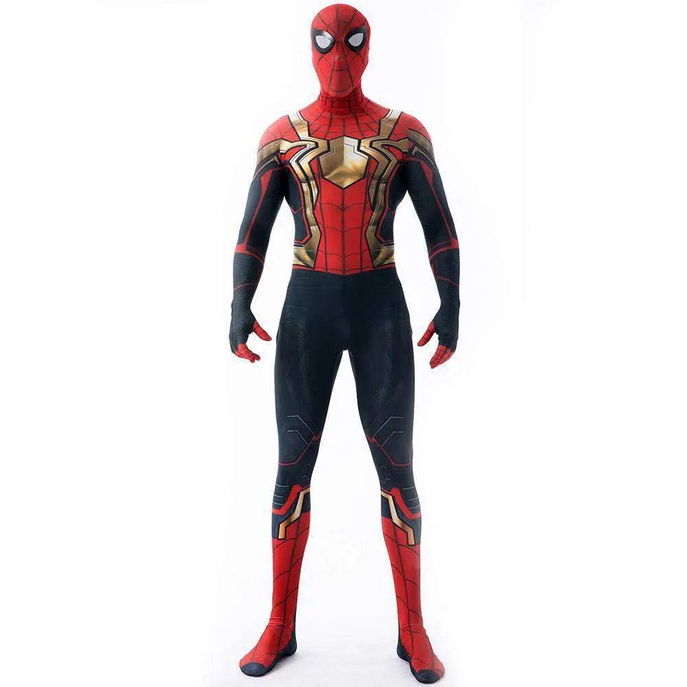 Iron Spider-Man No Way Home Peter Benjamin Parker Costume Cosplay Jumpsuit Halloween - zzcosplay