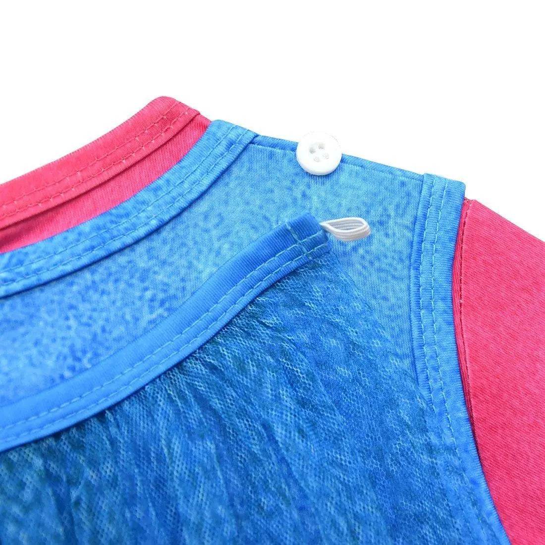 Kids Girl Trolls 2 World Tour Poppy Costume Cosplay ZenTai Short Sleeve Cape Dress - zzcosplay