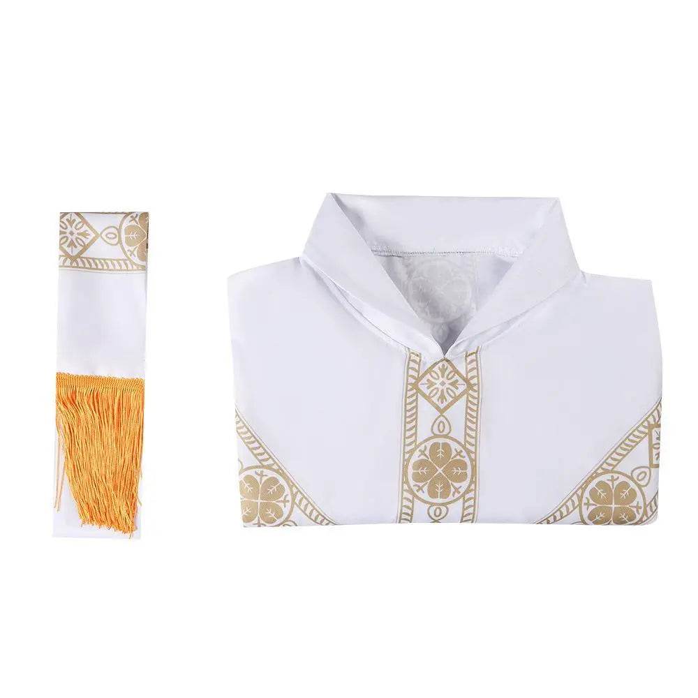 Medieval Cloak Spliced Priest Uniform Cosplay Costume Outfits Halloween Carnival Suit - zzcosplay